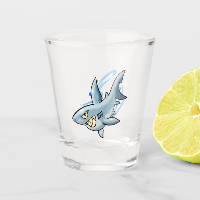 Verre A Shot Le grand requin blanc (Devant)