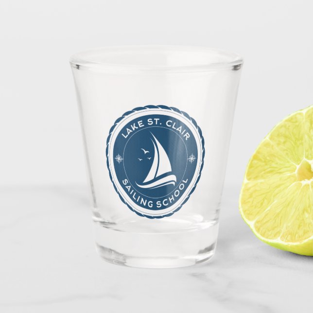 Verre A Shot Le lac St. Clair (Devant)