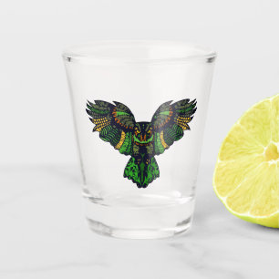 Verre A Shot Le majestic Emerald Owl