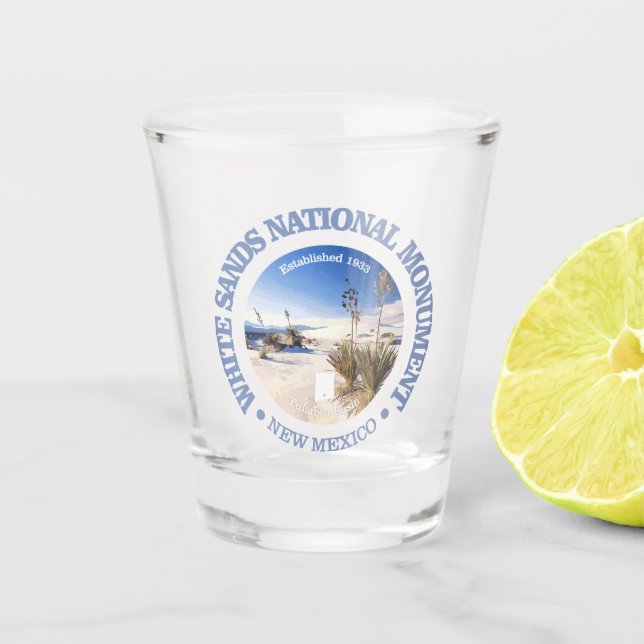 Verre A Shot Le monument national de White Sands (Devant)