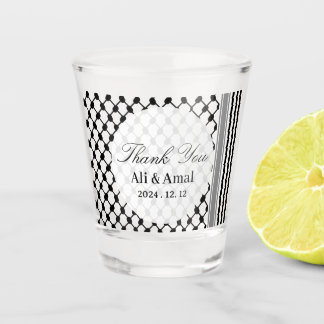 Verre A Shot Le Palestinien Hatta Keffiyeh Merci : Un mariage p