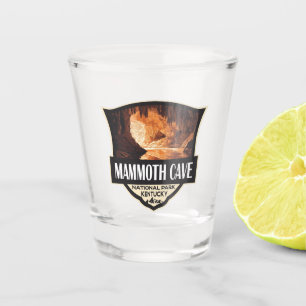 Verre A Shot Le parc national Mammoth Cave Illustration Art rét