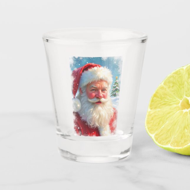 Verre A Shot Le Père Noël Tiré (Devant)