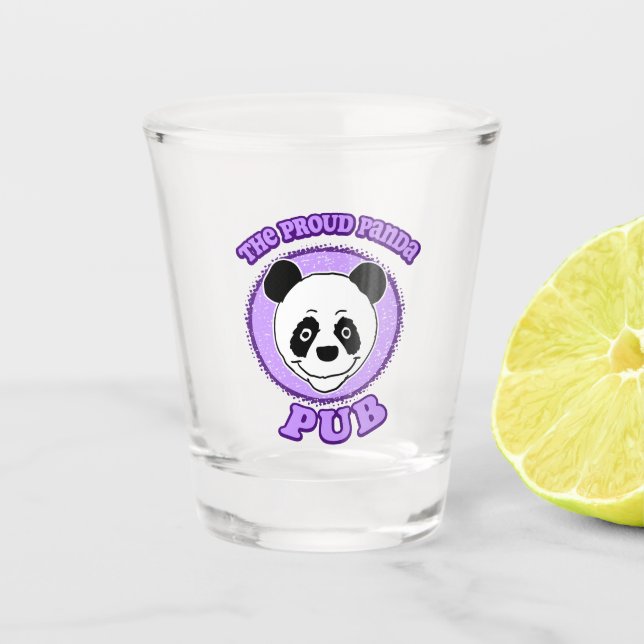 Verre A Shot Le Pub Panda Fier (Devant)