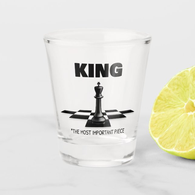Verre A Shot Le Roi La Pièce La Plus Importante (Devant)