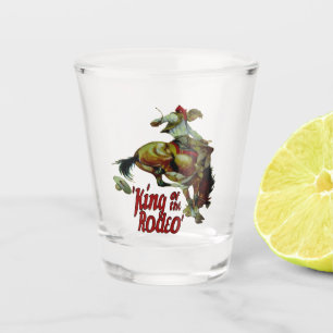 Verre A Shot Le Roi s'opposant Of Rodeo de cheval de cowboy
