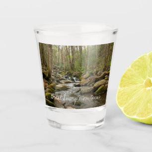Verre A Shot Le ruisseau Le Conte dans les montagnes Great Smok
