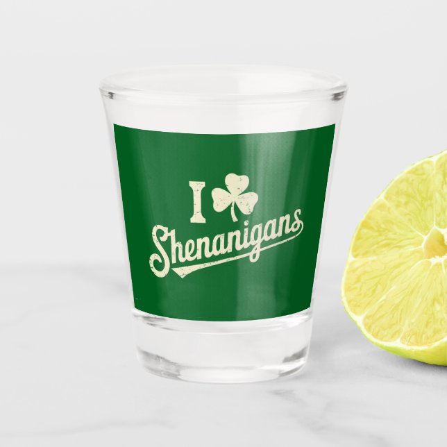 Verre A Shot Le Shamrock de Green Funny Irish Patty Saint Patri (Devant)