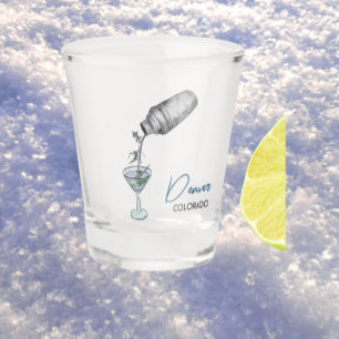 Verre A Shot le ski et les martinis