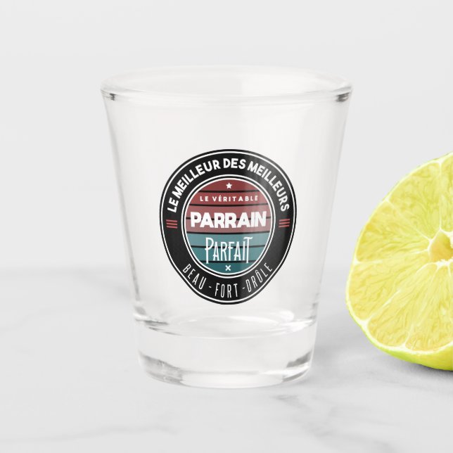 Verre A Shot Le véritable parrain parfait (Devant)