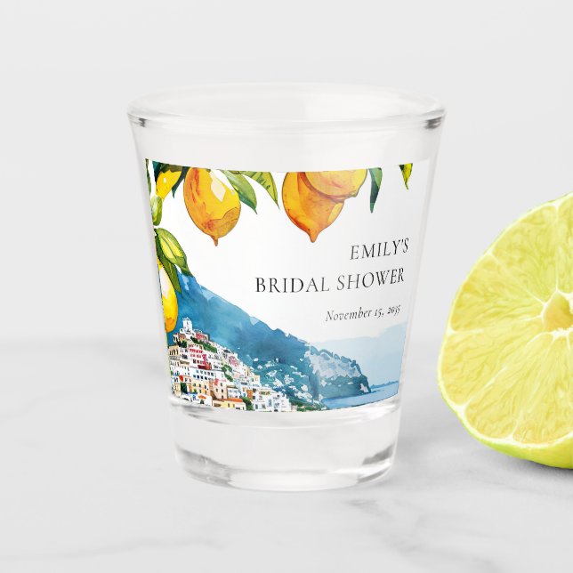 Verre A Shot Lemon Citrus Amalfi Coast Enterrement de Vie de Je (Devant)