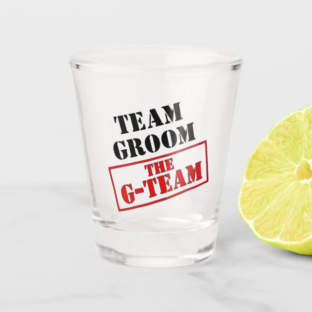 Verre A Shot L'équipe de garçons d'honneur G-Team  (Devant)