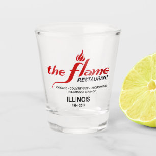 Verre A Shot Les Flame Restaurants de l'Illinois
