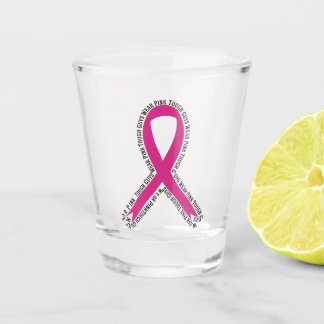 Verre A Shot Les gars durs portent le cancer du sein rose Sensi