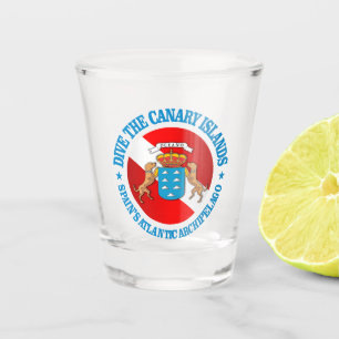 Verre A Shot Les Îles Canaries de piqué (rd)
