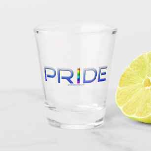 Verre A Shot Les lettres métalliques du mot de fierté de Slippe