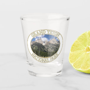 Verre A Shot Les monts Grand Teton dans le parc national du Gra