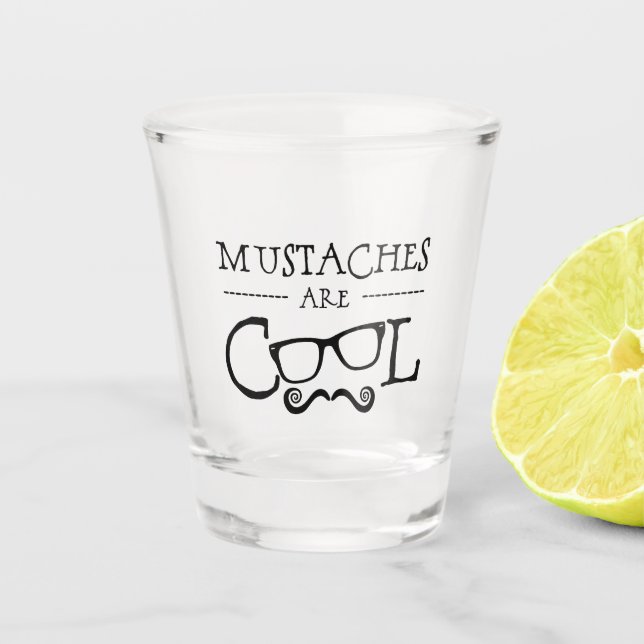 Verre A Shot Les moustaches lunettes cool (Devant)