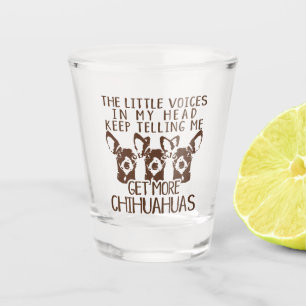 Verre A Shot Les voix de Littles obtiennent plus de chiwawas