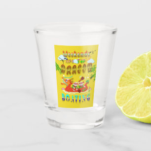 Verre A Shot Les Week-ends Sont Pour Bateau Dragon