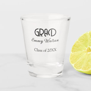 Verre A Shot Lettre grasse diplômé nom promotion promotion de 2