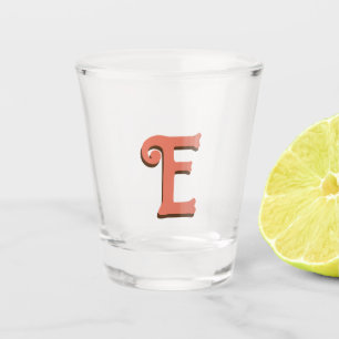 Verre A Shot LETTRE INITIALE CONTINUE 3D Crème ivoire