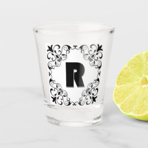 Verre A Shot Lettres d'amour "R"