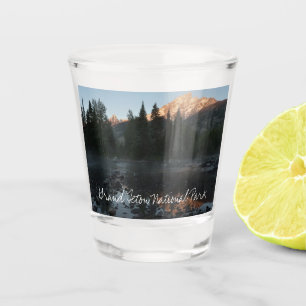 Verre A Shot Lever de soleil de Grand Teton à Cottonwood Creek