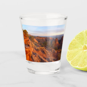 Verre A Shot Lever de soleil sur le sentier Grand View au monum