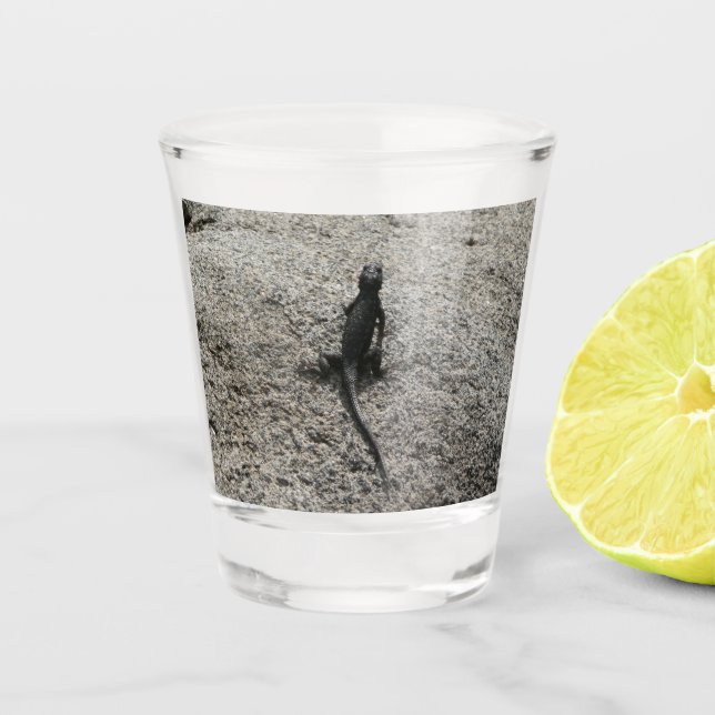 Verre A Shot Lézard noir (Devant)