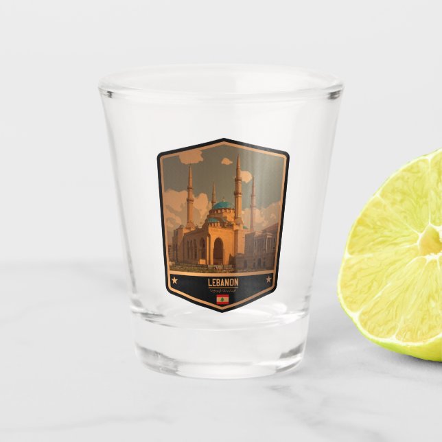 Verre A Shot Liban (Devant)