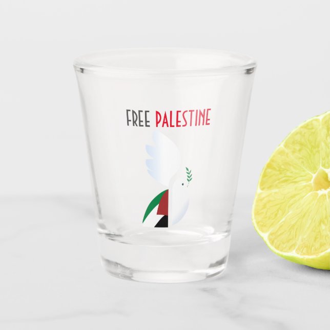 Verre A Shot Libérer la Palestine (Devant)