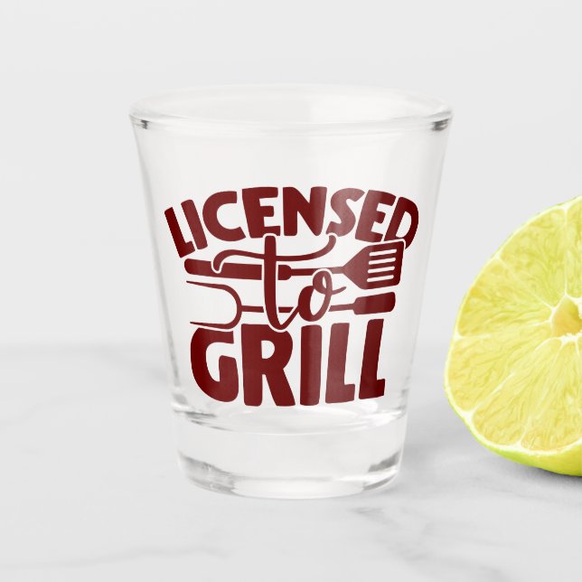 Verre A Shot Licence De Grill (Devant)