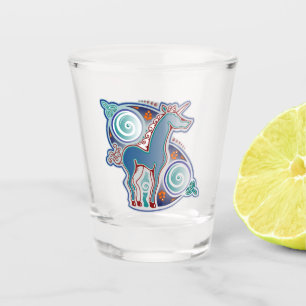 Verre A Shot Licorne celtique