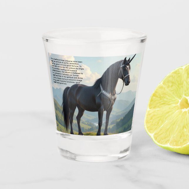 Verre A Shot Licorne Chanceuse (Devant)