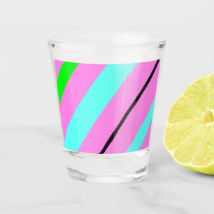 Verre A Shot Lignes colorées