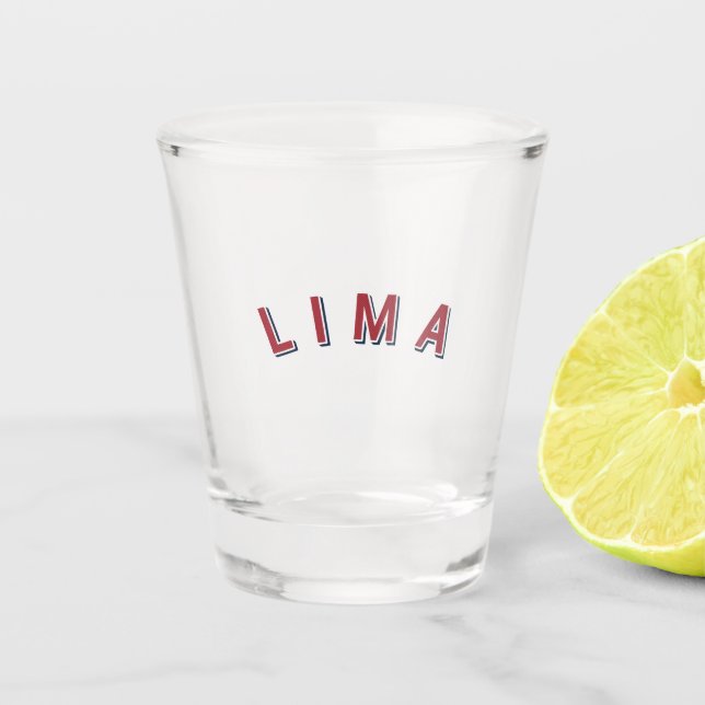 Verre A Shot Lima, Pérou Arc Vintage (Devant)