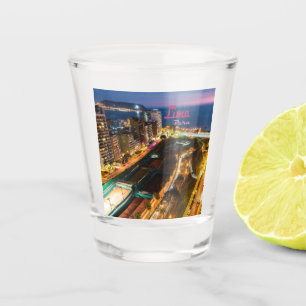Verre A Shot Lima Pérou Capitale Côte Pacifique Ville Lumière N