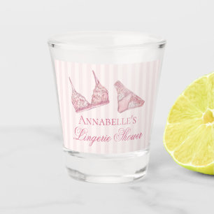 Verre A Shot Lingerie rose douche cadeau de fête de bachelorett