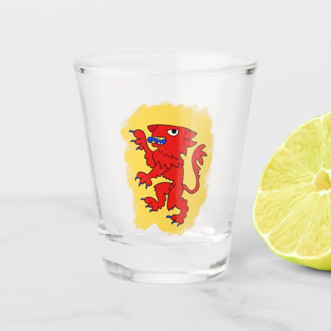 Verre A Shot Lion écossais (Devant)