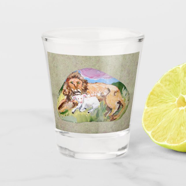 Verre A Shot 🦁 Lion Et 🐑 Agneau (Devant)