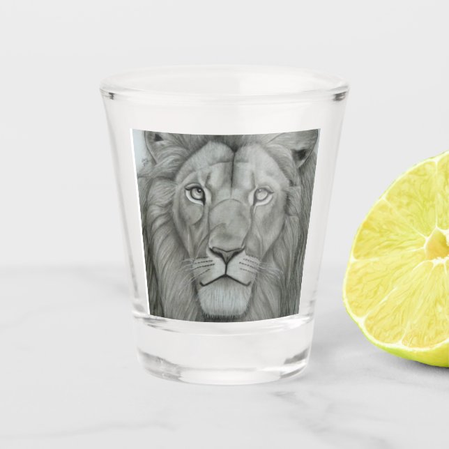 Verre A Shot Lion Majestueux (Devant)
