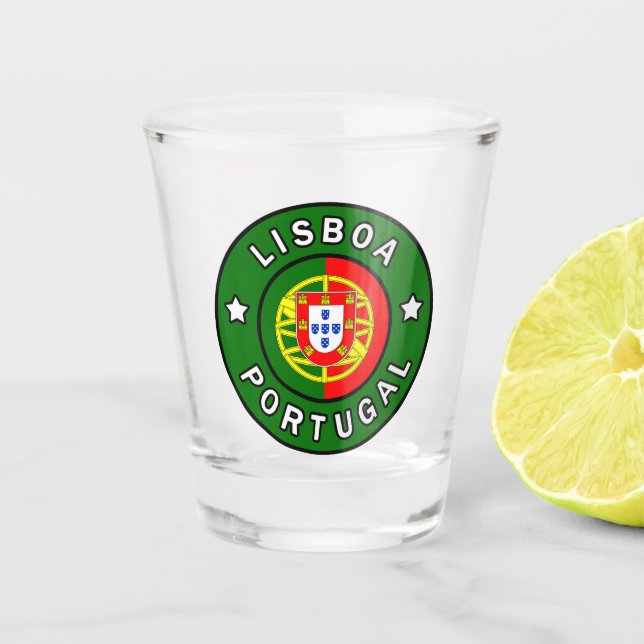 Verre A Shot Lisboa Portugal (Devant)
