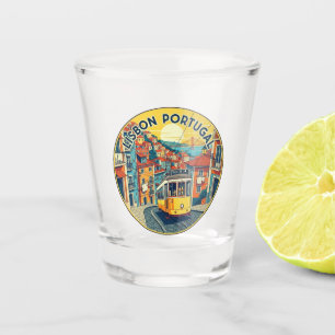 Verre A Shot Lisbonne Portugal Voyage Alfama