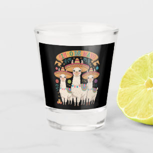 Verre A Shot Llama drôle Cinco De Mayo Fête Party