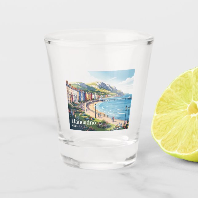 Verre A Shot Llandudno Pays de Galles (Devant)