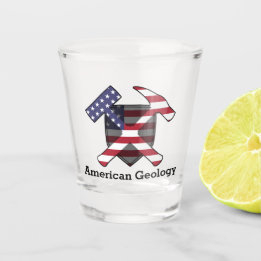 Verre A Shot Logo American Geology Rock Hammer - Personnalisabl