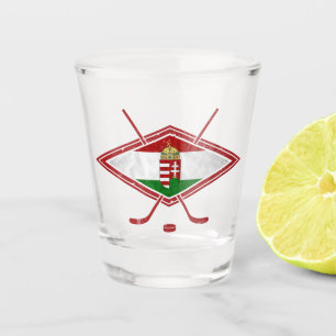 Verre A Shot Logo de hockey magyar hongrois