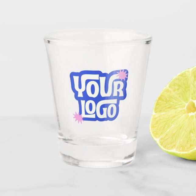 Verre A Shot Logo de société Marque Simple Entreprise (Devant)