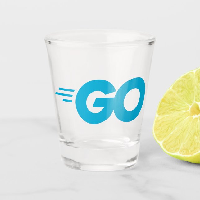 Verre A Shot Logo Golang (Go Programming Language) (Devant)